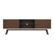 Francesca White Tv Stand With Solid Wood Frame TV Stand with 6 Storage Cabinet