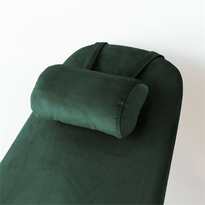 Jayce Modern Indoor Livingroom Velvet Rocking Accent Chair in Green