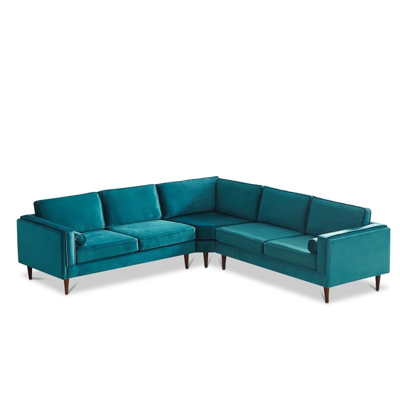 Velvet corner sofa Clearance