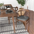 Alma Modern Solid Wood Walnut Dining Room & Kitchen Table and Chair Set of 4