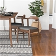 Alma Modern Solid Wood Walnut Dining Room & Kitchen Table and Chair Set of 4