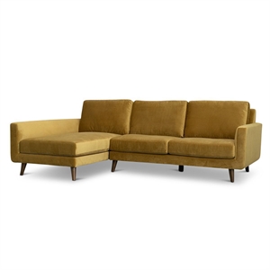 preston mid-century l-shaped pillow back sectional