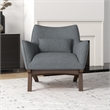 Gatsby Mid Century Modern Furniture Style Dark Gray Fabric Accent Armchair