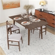 Imani Mid Century Modern Style Solid Wood Walnut 47