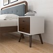 Francesca Solid Wood Frame White Nightstand Bed Side Tables