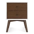 Francesca Solid Wood Frame White Nightstand Bed Side Tables