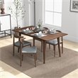 Bailey Modern Solid Wood Walnut Dining Room & Kitchen Table and Chairs for 4