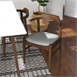 Danika Modern Solid Wood Walnut Dining Room & Kitchen Table and Chairs Set of 4