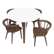 Elvira Mid Century Modern Kitchen Table and Chairs for 4