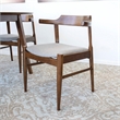 Jasper Modern Solid Wood Walnut Dining Room & Kitchen Table Set for 4