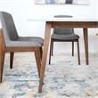 Jocelyn Modern Solid Wood Walnut Kitchen & Dining Room 5 Piece Furniture Set