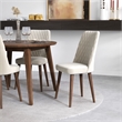 Prembroke Modern Solid Wood Walnut Kitchen Table and Chairs for 4