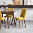 Patience Modern Solid Wood Walnut Dining Room & Kitchen Table Set for 4