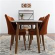 Reese Modern Solid Wood Walnut Dining Room & Kitchen 5 Piece Furniture Set