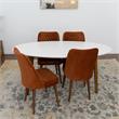 Reese Modern Solid Wood Walnut Dining Room & Kitchen 5 Piece Furniture Set