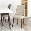 Draven Mid Century Modern Kitchen Table and Chairs for 4