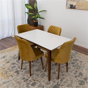 Denver Modern Solid Wood 5 Piece Furniture Set