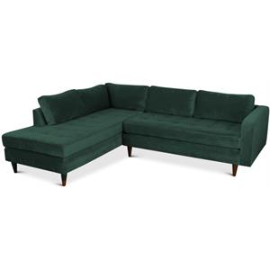 marie green velvet modern living room corner sectional sofa