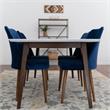 Darren Mid Century Modern Solid Wood Walnut 5 Piece Dining Room Furniture Set