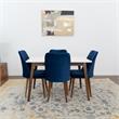 Derek Modern Solid Wood Dining Table and 4 Chair Set