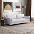 Dexter Mid Century Modern Furniture Style Beige Fabric Living Room Couch
