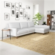 Belmont Gray Fabric Modern Living Room Corner Sectional Sofa