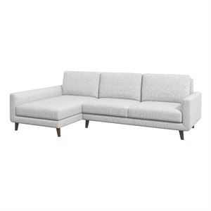 belmont gray fabric modern living room corner sectional sofa