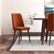 Adem 9-Piece Modern Solid Wood Walnut Dining Room & Kitchen Table and Chair Set