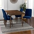 Austin Mid Century Modern Solid Wood 5 Piece Furniture Set