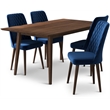 Ada Mid Century Modern Kitchen Table and Chairs for 4