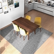 Adaya Modern Solid Wood Walnut Dining Table and 4 Chair Set