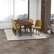 Adeline 7-Piece  Modern Solid Wood Dining Room Table and Chair Set