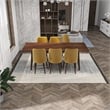 Adeline 7-Piece  Modern Solid Wood Dining Room Table and Chair Set