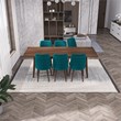 Aaliyah 7-Piece  Modern Solid Wood Dining Room Table and Chair Set