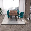 Aaliyah 7-Piece  Modern Solid Wood Dining Room Table and Chair Set