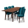 Aaliyah 7-Piece  Modern Solid Wood Dining Room Table and Chair Set