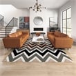 Ferris Mid-Century Pillow Back Leather Sofa Set in Tan