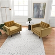 Karmen Mid-Century Pillow Back Velvet Lounge Chair in Gold (Set of 2)