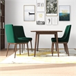 Antares Modern 5 Piece Solid Wood Dining Room & Kitchen Set Walnut Brown