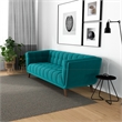 Alosio Modern Chesterfield Turquoise Velvet 86