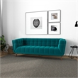 Alosio Modern Chesterfield Turquoise Velvet 86