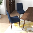 Andrea Modern Solid Wood Walnut Kitchen & Dining Room Table and Chairs for 4