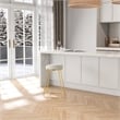 Regina Cream Boucle Fabric Kitchen Furniture Island Counter Gold Metal Stool
