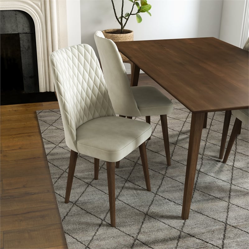 Aveline Mid Century Modern 5 Piece Dining Room Set