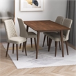 Alpen Mid Century Modern Kitchen Table and Chairs for 4