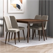 Alpen Mid Century Modern Kitchen Table and Chairs for 4