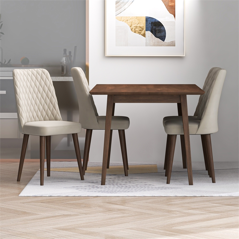 Alpen Mid Century Modern Kitchen Table and Chairs for 4