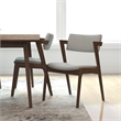 Adir Modern Style 5 Piece Solid Wood Dining Room & Kitchen Set Walnut Brown