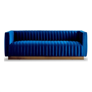 atson modern furniture luxury living room blue velvet sofa couch