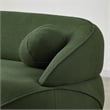 Borsan Modern Luxury Japandi Style Boucle Fabric Curvy Sofa Couch in Green